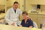 Dr. Gelber and his nurse, Jennie