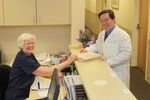 Dr. Hark and his nurse, Grayce
